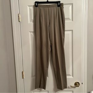 Side Closure Khaki Trousers